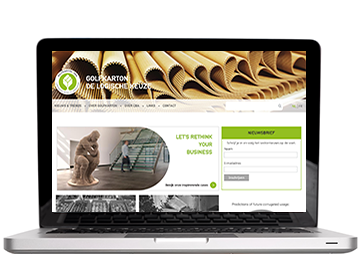 Ledenorganisatie Corrugated Benelux Association promoot golfkarton als verpakkingsmateriaal - Screenshot golfkarton.org